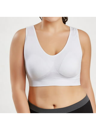 Ozmmyan Wirefree Bras for Women ,Plus Size Front Closure Lace Bra Wirefreee  Extra-Elastic Bra Active Yoga Sports Bras 34B/C/D-48B/C, Summer Savings  Clearance 
