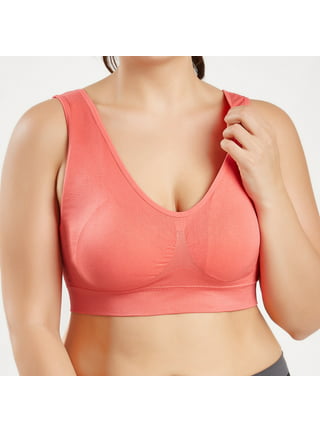 FAFWYP 3-Pack Plus Size Sports Bras for Women, Large Bust High Impact Sports  Bras High Support No Underwire Fitness T-Shirt Paded Yoga Bras Comfort Full  Coverage Everyday Sleeping Seamless Bralettes 
