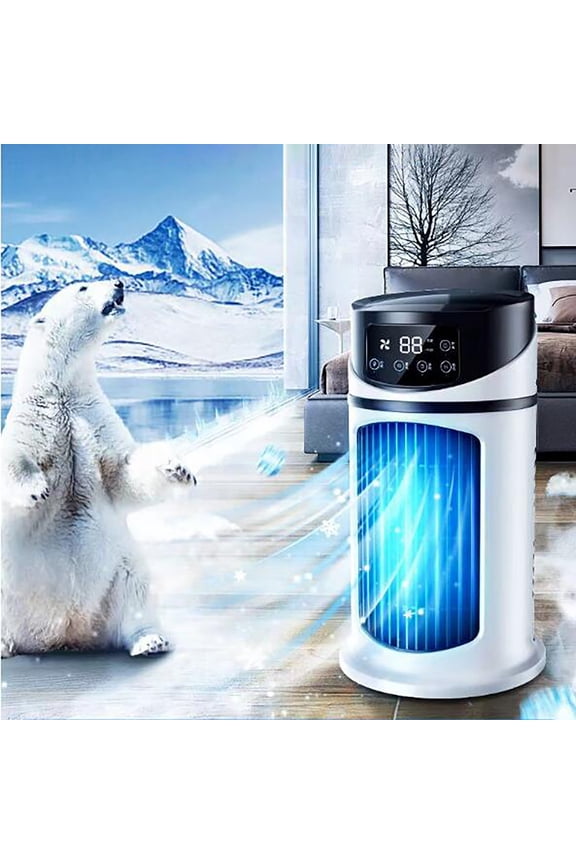 Small 3-In-1 Portable Ac Unit Mini Air Conditioner Cooler Fan USB Silent Humidifier Spray Refrigeration for Desktop Camping Bedroom