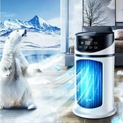 FAFWYP Small 3-In-1 Portable Ac Unit Mini Air Conditioner Cooler Fan USB Silent Humidifier Spray Refrigeration for Desktop Camping Bedroom