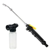 FAFWYP Universal High Pressure Power Washer with Foam Cannon,Portable Hydro Water Jet Power Washer Nozzle Wand Watering Sprayer for Car Glass Window Garden Cleaning Black