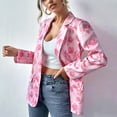 thumbnail image 1 of FAFWYP Womens Floral Print Lapel Blazers Business Casual Open Front Cardigan Coat Long Sleeve Office Work Suit Button Blazers Suit Jackets, 1 of 9