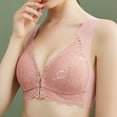thumbnail image 1 of FAFWYP Womens Lace Plus Size Wire Free Bras Front-close Full Coverage Comfort Bra Push Up Bralettes One-Piece Everyday Underwear, 1 of 6