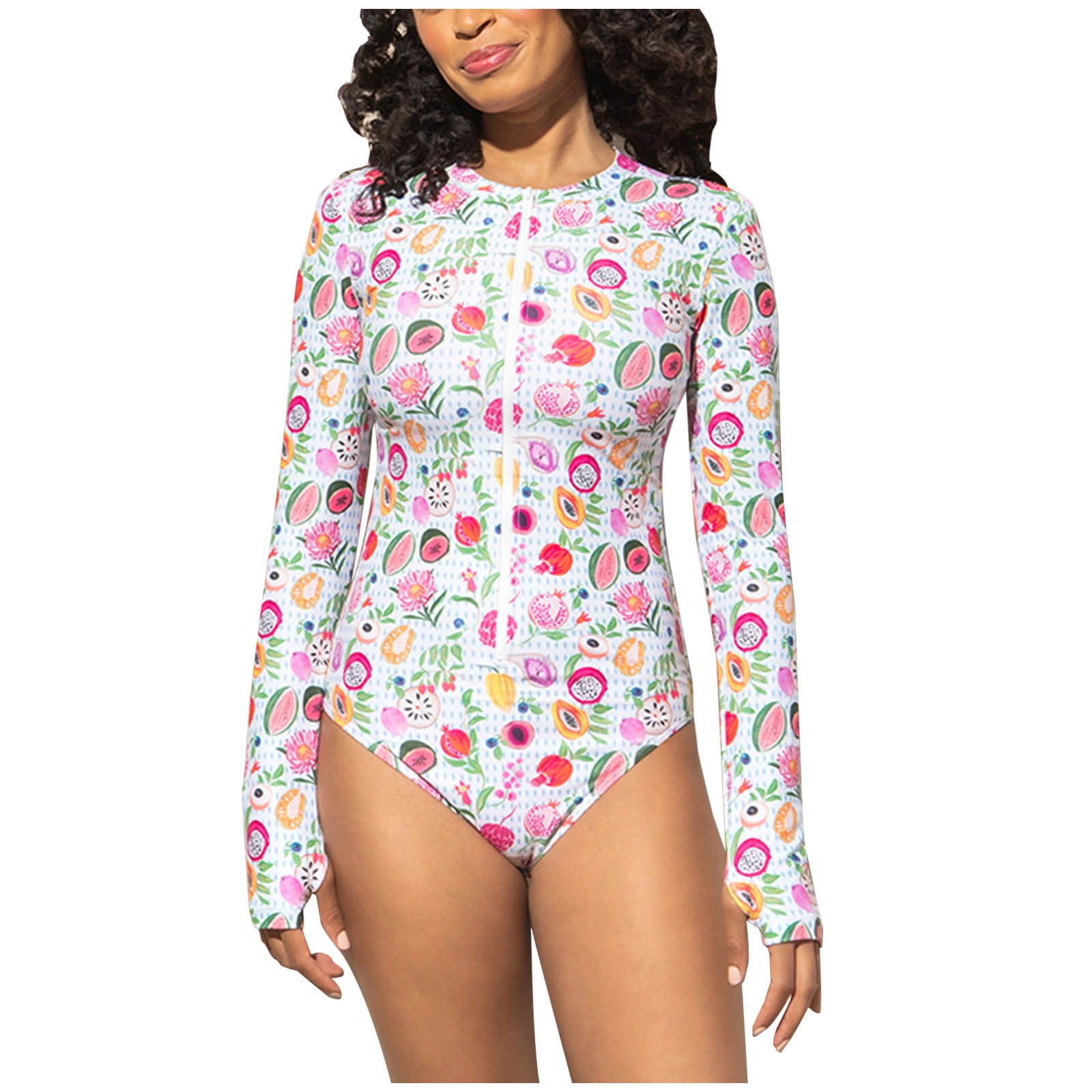 Plus Size Hawaiian Floral Print Swimsuit up to 3XL – The Landing World