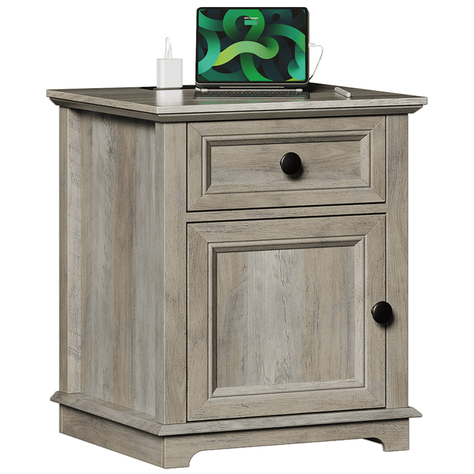 FAGAGA 24" H MidCentury Nightstands for Bedroom with Drawer and Built