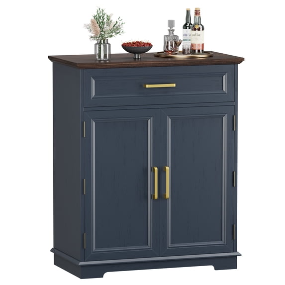 FAGAGA 36" Kitchen Buffet Cabinet with Storage Door , Farmhouse Wood Sideboard with Drawer for Kitchen, Dining Room, Reception Room | Cherry