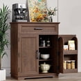 thumbnail image 1 of FAGAGA 36" Kitchen Buffet Cabinet with Storage Door , Farmhouse Wood Sideboard with Drawer for Kitchen, Dining Room, Reception Room | Cherry, 1 of 9