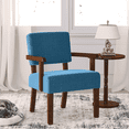 thumbnail image 1 of FAGAGA Mid Century Modern Accent Chair, Upholstered Oversized Chair for Living Room, Blue, 1 of 6
