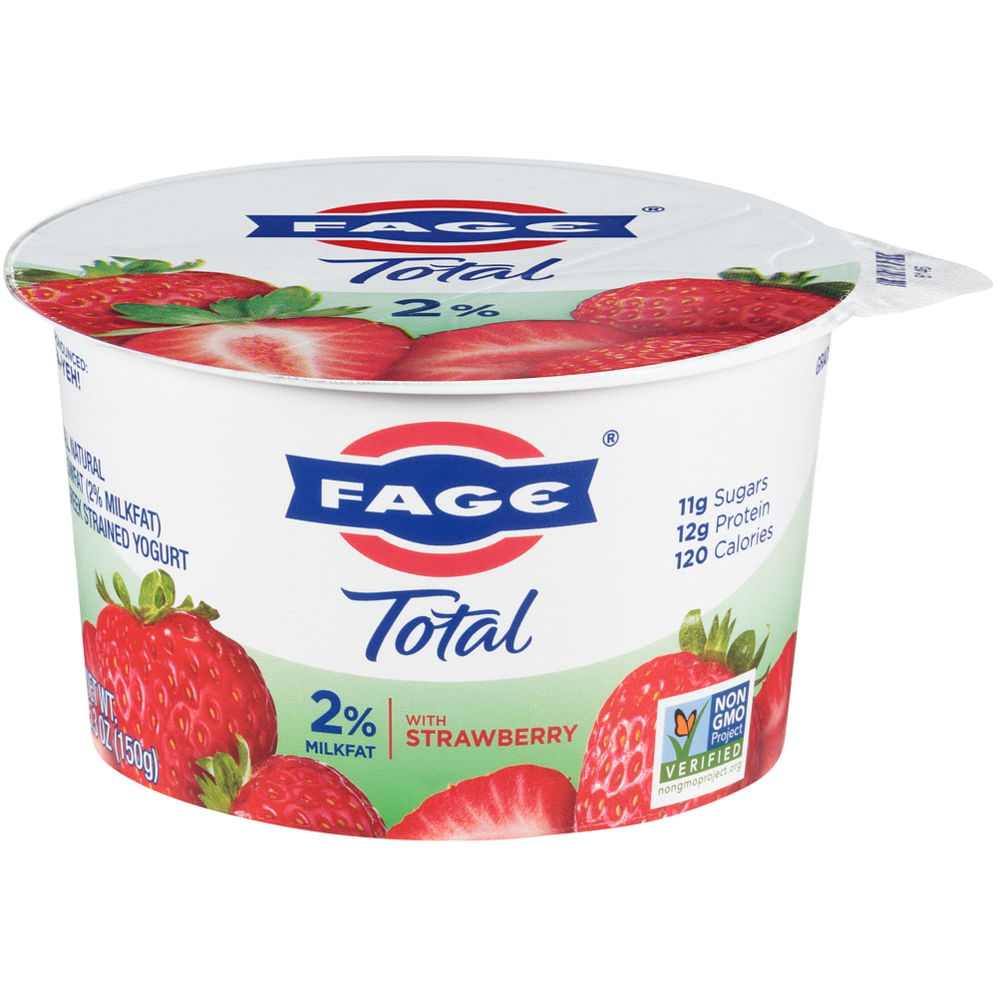 Fage Total 2% Lowfat Greek Strained Yogurt with Strawberry, 5.3 oz