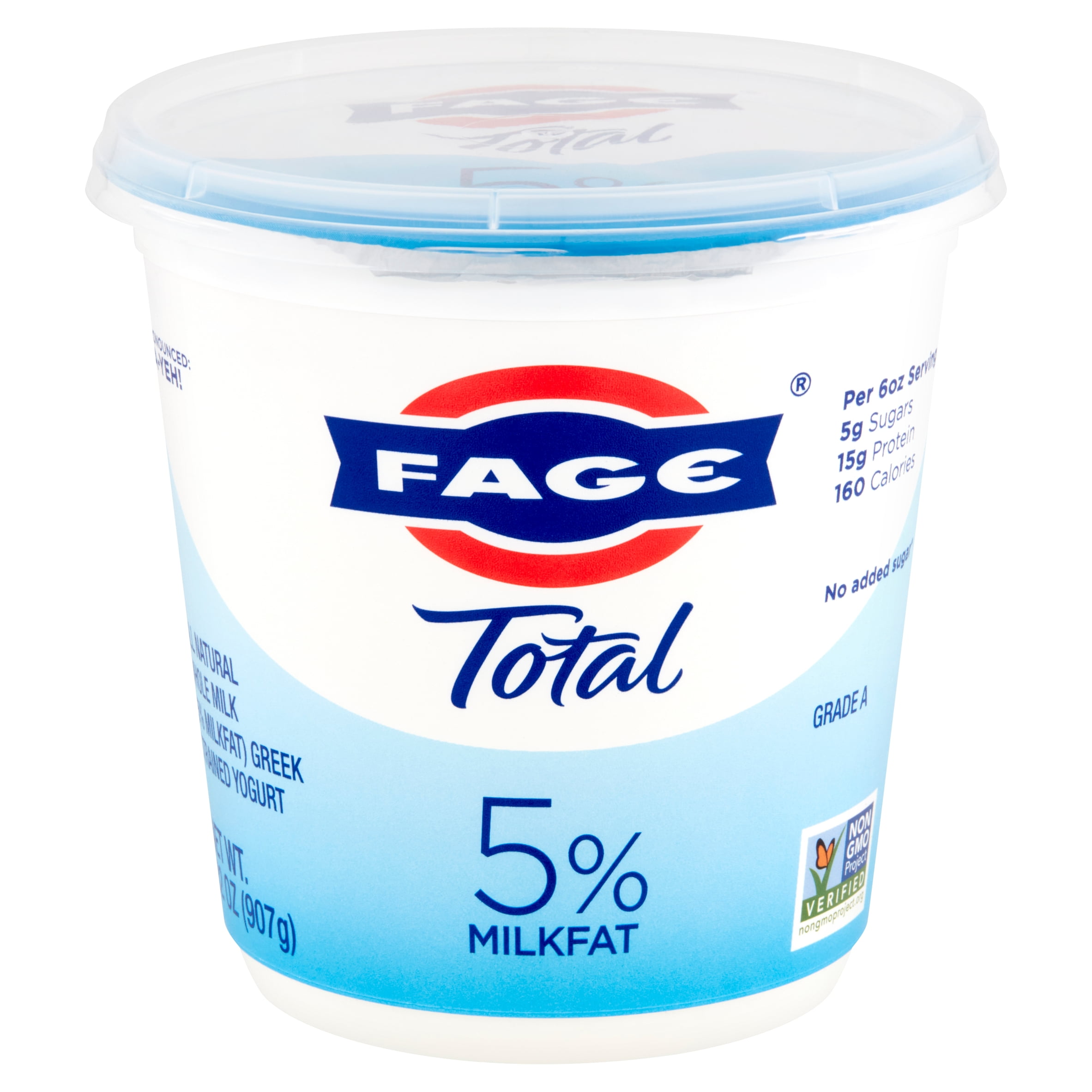 FAGE Total All Natural Whole Milk Greek Strained Yogurt, 32 oz