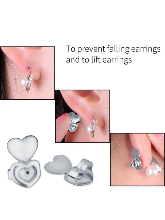 3 Colors 1 Pair / Set Earrings Back Ear Stud Nut Lifters Lift Copper Ear Lobe Support, Earrings Nut,Earrings Back Lifters