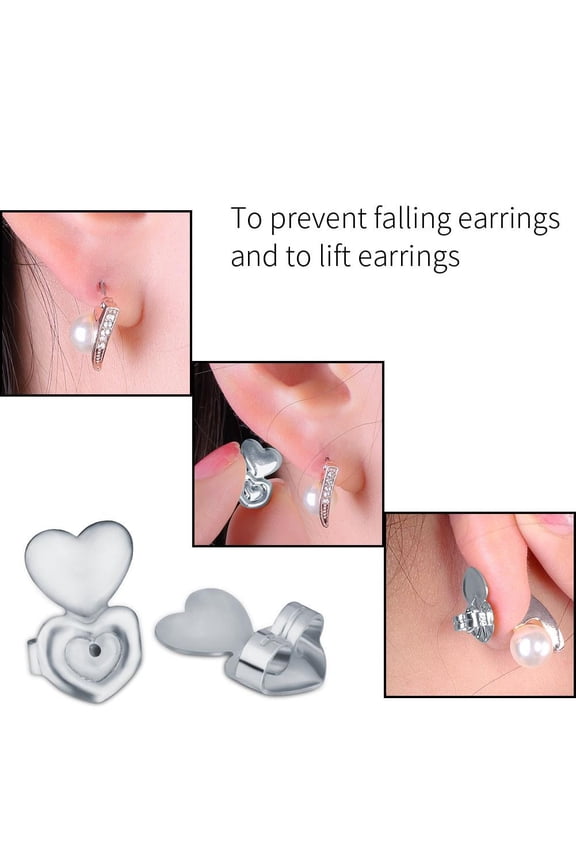 3 Colors 1 Pair / Set Earrings Back Ear Stud Nut Lifters Lift Copper Ear Lobe Support, Earrings Nut,Earrings Back Lifters