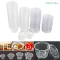 thumbnail image 1 of 3 oz Disposable Cups with Lids, 50Pcs Plastic Clear Chutney Sauce Cups Food Takeaway Hot Souffle Portion Container Cups, 1 of 10