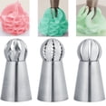 thumbnail image 1 of 3Pcs Russian Piping Tips Set Easy to Use Flower Nozzles Cupcake Decorating Kit, 1 of 9