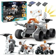 FAGINEY 4-in-1 Building Science STEM Kits, Solar Robot Toys for Kids Ages 8-14+, STEM Projects DIY Space Toys Birthday Gifts for Boys Girls Ages 8-16 Teens