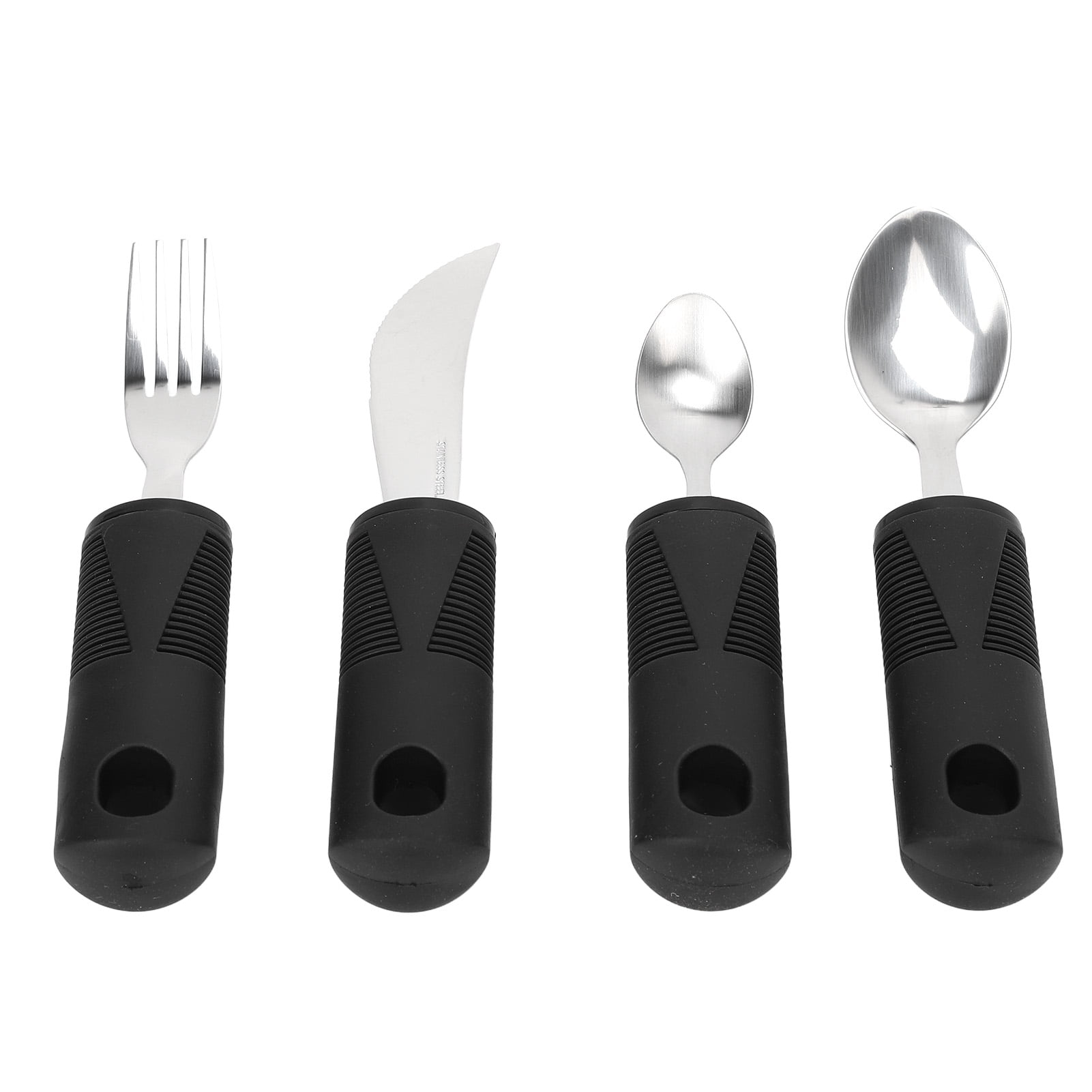 FAGINEY Adaptive Utensils For Parkinsons,Parkinsons Utensils,4Pcs Parkinsons Utensils Rubber