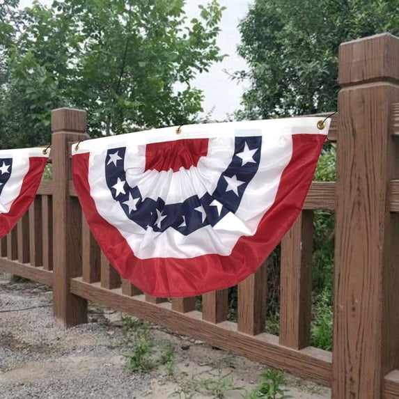 FAGINEY American Garden Flagpole USA Fan Flag Patriotic Stars Stripes Flag Outdoor Decoration, America Stars Stripes Flag, Garden America Flag