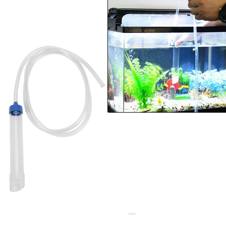 FAGINEY Aquarium Manual Water Changer Gravel Cleaner Siphon Tube