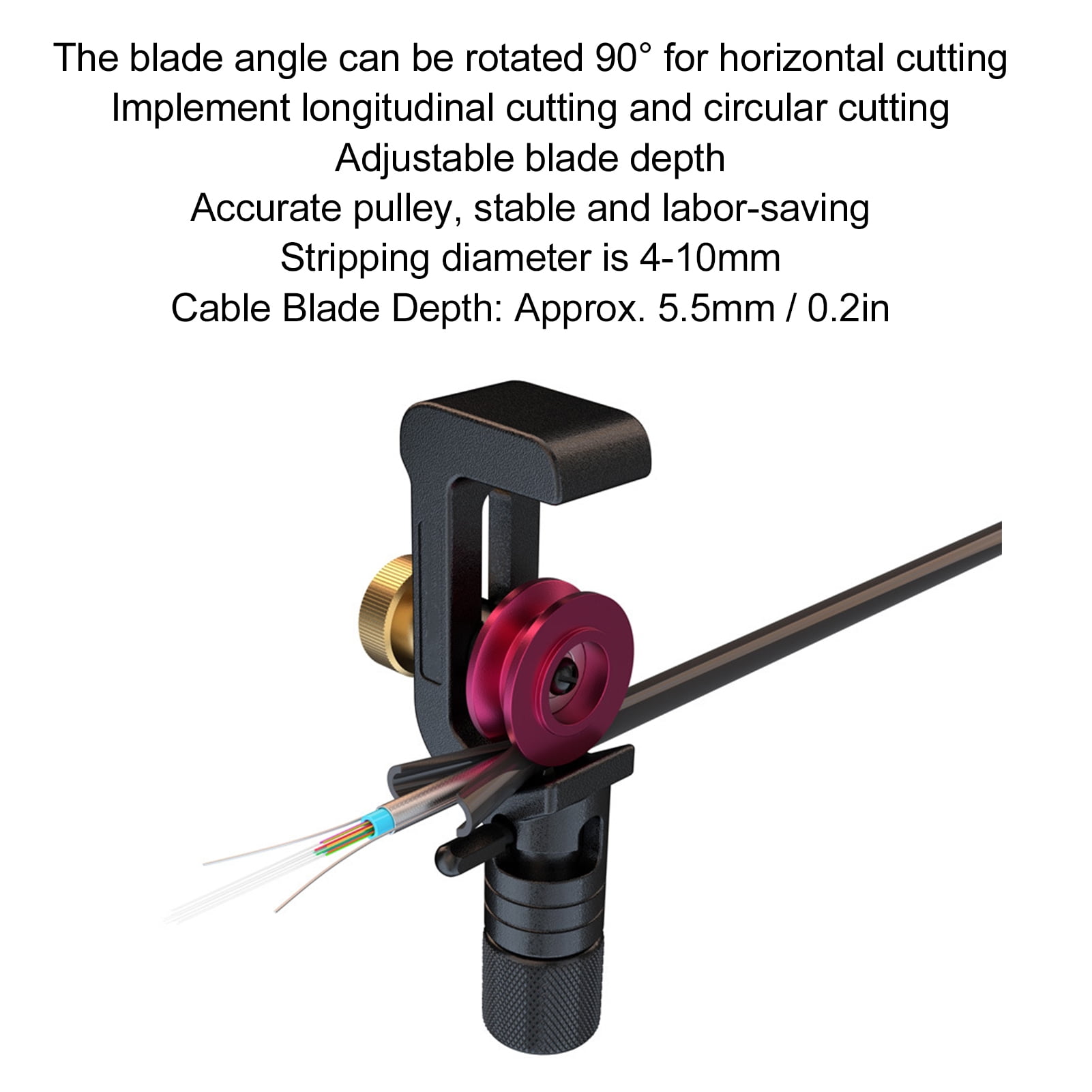 FAGINEY Cable Cutter For Armored Cable,Armored Wire Stripper Cable