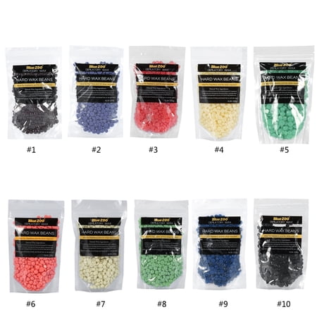 FAGINEY Depilatory Wax Bean, Depilatory Hard Wax,10Types 100g/Bag No Strip Depilatory Arm Leg Hair Removal Hard Wax Waxing Beans
