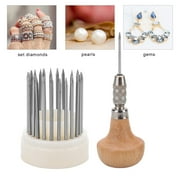FAGINEY Diamond Stone Beading Set Graver Jewelry Tools, 23 Piece