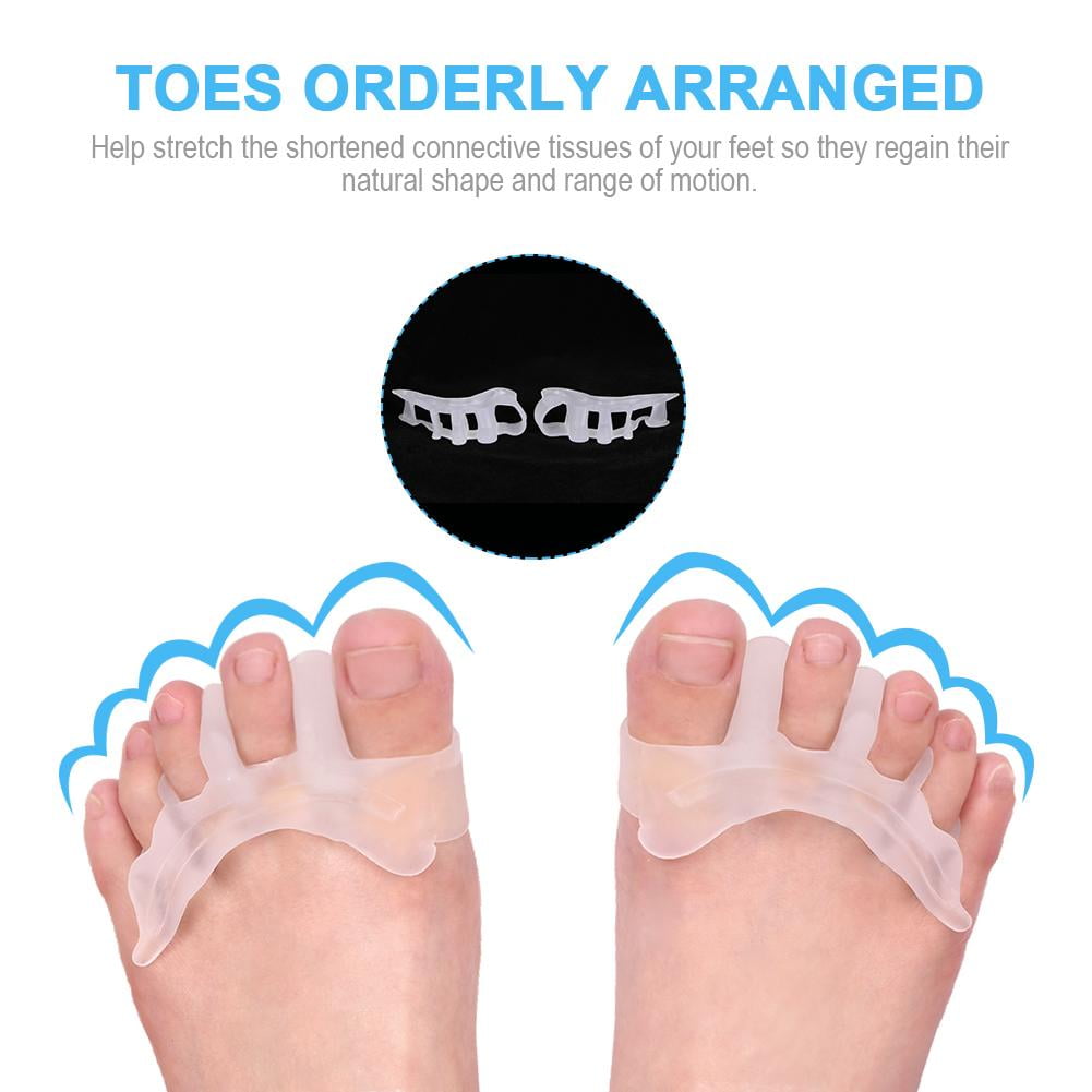 FAGINEY Gel Toe Separators Silicone Toe Spacers, Hammer Toe ...