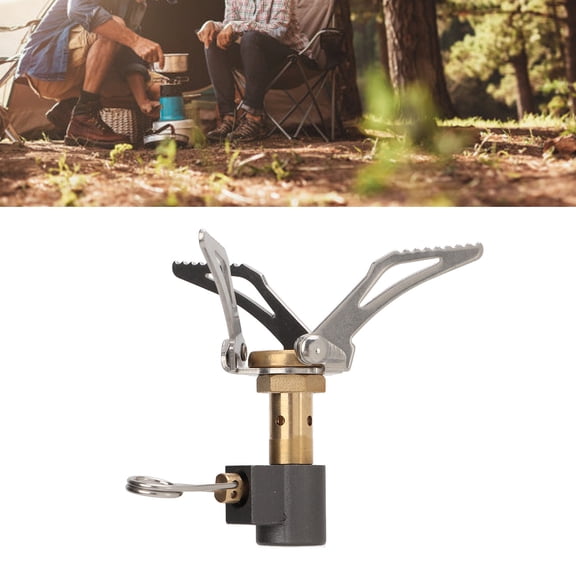 FAGINEY Hiking Stove,Mini Camp Stove,Backpacking Stove 3000W Titanium Alloy Adjustable Portable Mini Camping Stove For Outdoor
