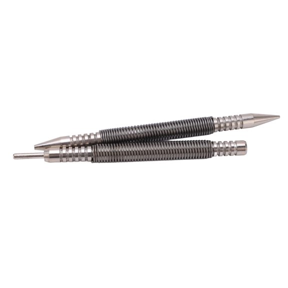 FAGINEY Hinge Pin Punch Set,2pcs Hinge Pin Punch Set Spring Loaded Design Carbon Steel Material 3500PSI Impact Dual Head Nail Setter Pin Set,Punch Pin Set