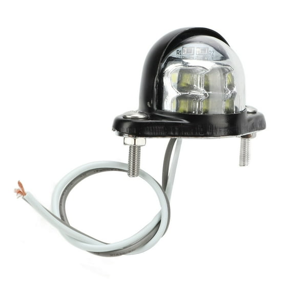 License Plate Lamp,Universal LED License Tag Light Number Plate Lamp High Brightness 6 SMD White Light For Van Trailer,LED License Plate Light