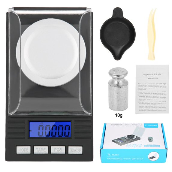 FAGINEY Mini Portable High Precision 0.001g Pocket Jewelry Scale with LED Digital Display, Gem Scale, Diamond Scale