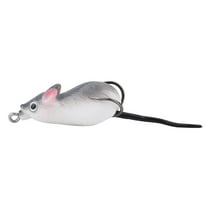 FAGINEY Mouse Lure, Topwater Lure,Artificial Bait Mouse Shape Soft Fishing Lures Dual Hooks Tackle Accessory
