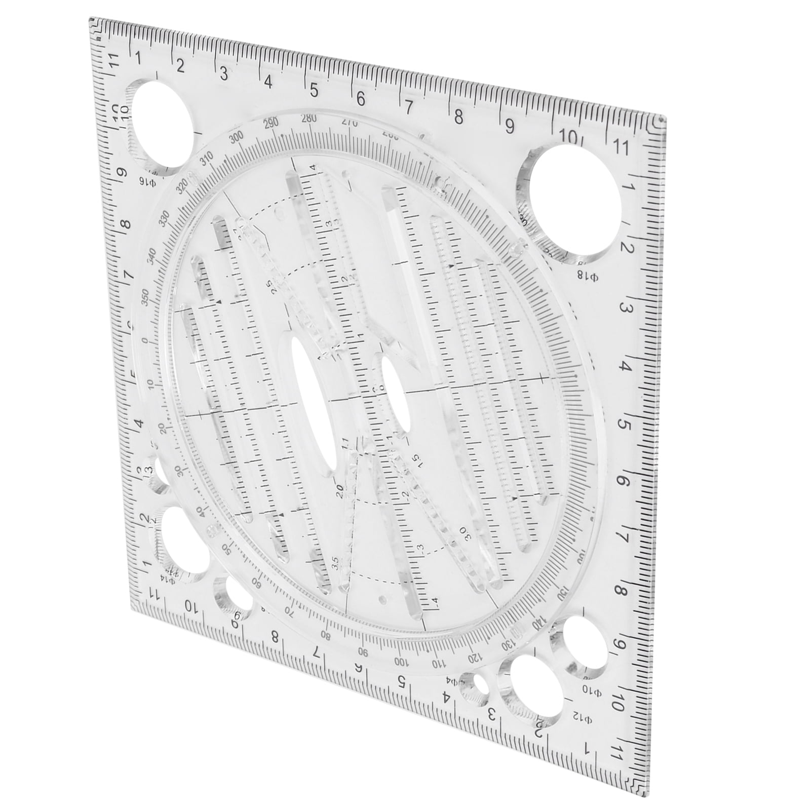 FAGINEY MultiFunction Drawing Ruler Acrylic Art Design Woodworking