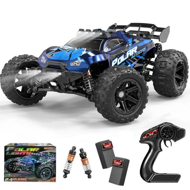 FAGINEY RC Cars for Adults Fast 40+MPH 1:14 Waterproof Off-Road RC Truck 4WD All Terrain High-Speed Remote Control Car Toy Gifts for Kids Boys, 2 FAGINEY RC Cars for Adults Fast 40+MPH 1:14 Waterproof Off-Road RC Truck 4WD All Terrain High-Speed Remote Control Car Toy Gifts for Kids Boys, 2