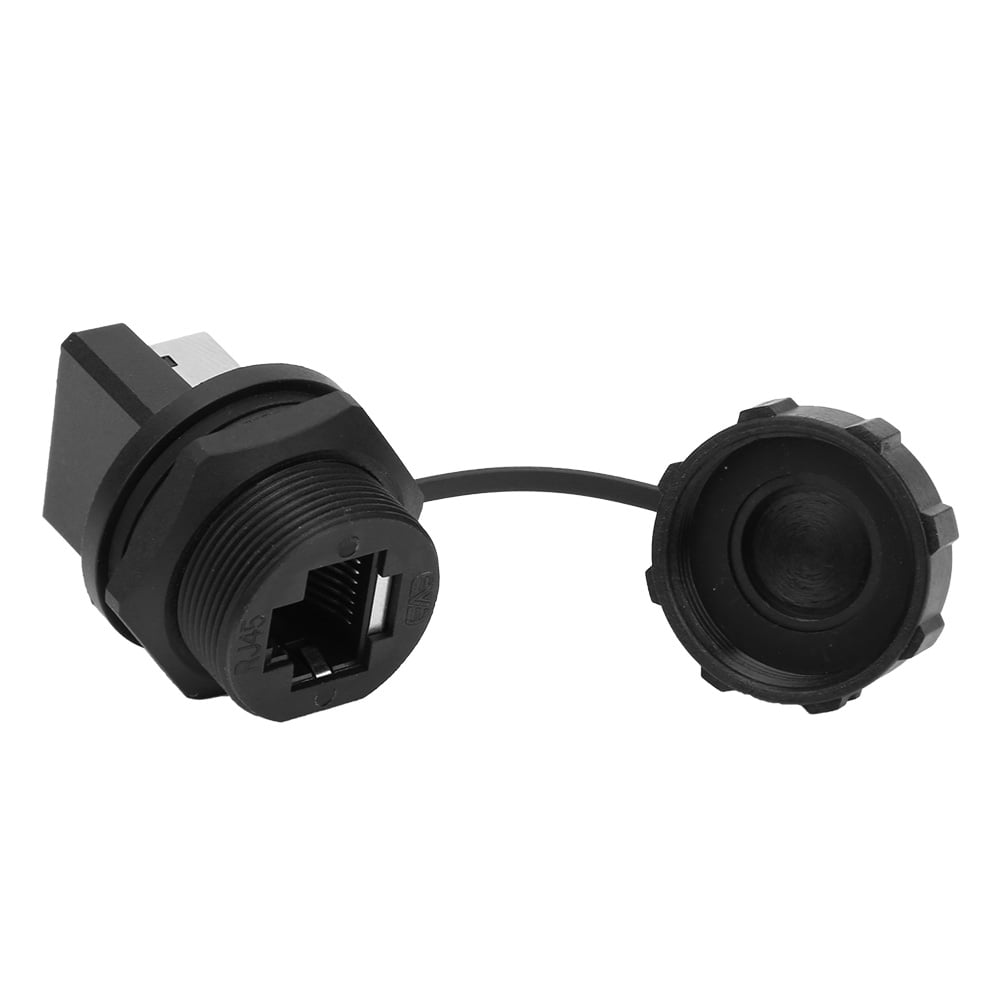 FAGINEY RJ45 Coupler,2 Pcs RJ45180° RJ45 Connector PostBoard Outdoor