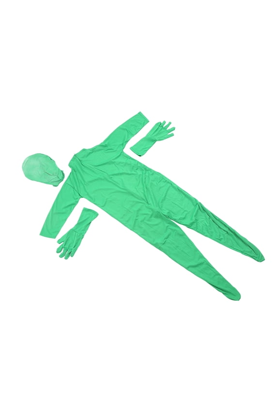 FAGINEY Screens Suit, Green Screen Bodysuit Split Design With Zip For Film