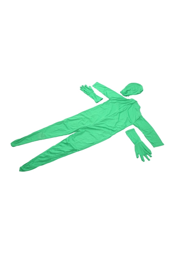 FAGINEY Screens Suit, Green Screen Bodysuit Split Design With Zip For Film
