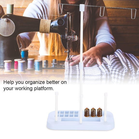 FAGINEY Sewing Machine Thread Holder, Thread Holder,Adjustable 3 Cone Embroidery Thread Spool Holder Stand for Sewing Machine