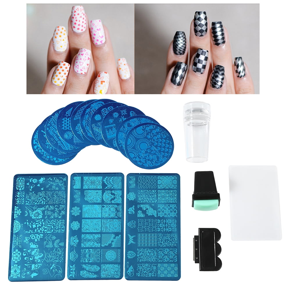 Nail Art Kit for Girl By Royalkart | Nail Stamping Plate With French Nail  Stamper Scraper | Beach Edition(RK-04) : Amazon.in: Beauty
