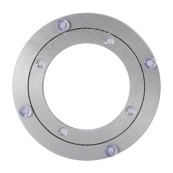Swivel Turntable Aluminium Alloy Rotating Bearing Turntable Heavy Duty Round Dining Table Smooth Swivel Plate, Round Table Bearing