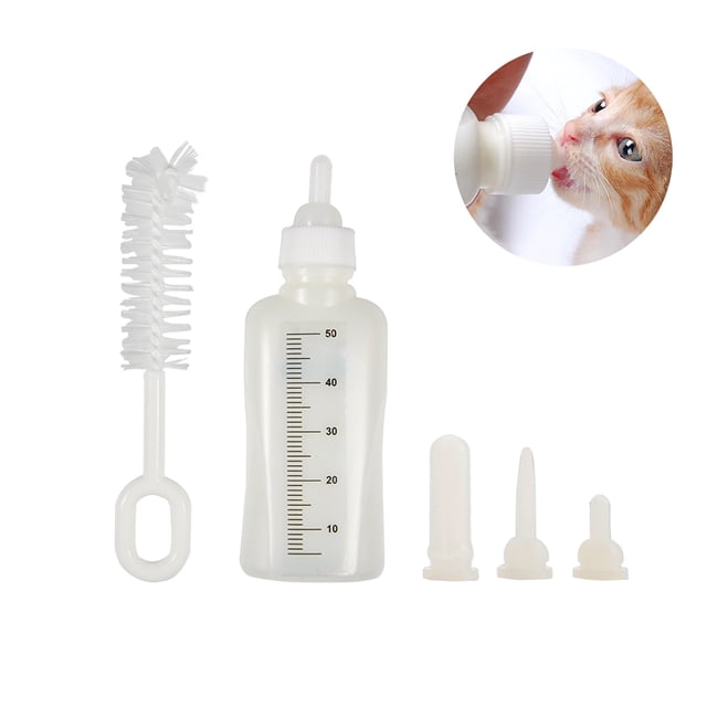FAGINEY feeding bottle set with brush, Nursing Bottle Kits 50ML Pet