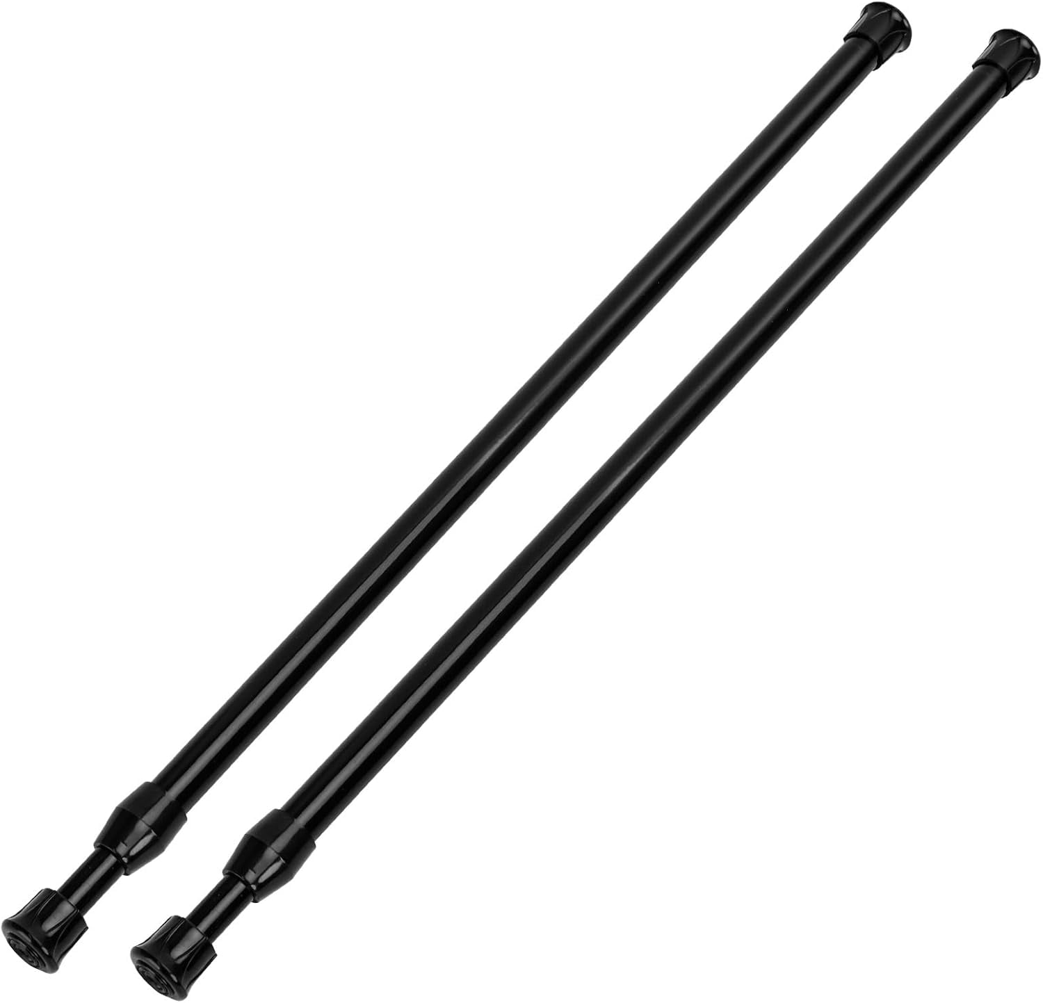 FAGRSA-2 Pack Tension Curtain Rod 15.7-28 Inch, Small Short Adjustable ...
