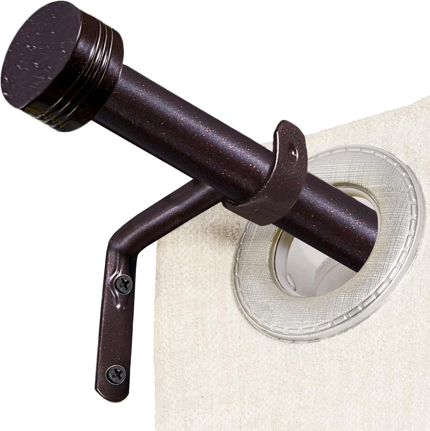 Three Simple Adjustable Rods FAGRSA-Adjustable Curtain Rods-18 to 45 Inches,1 Inch Modern Metal ...