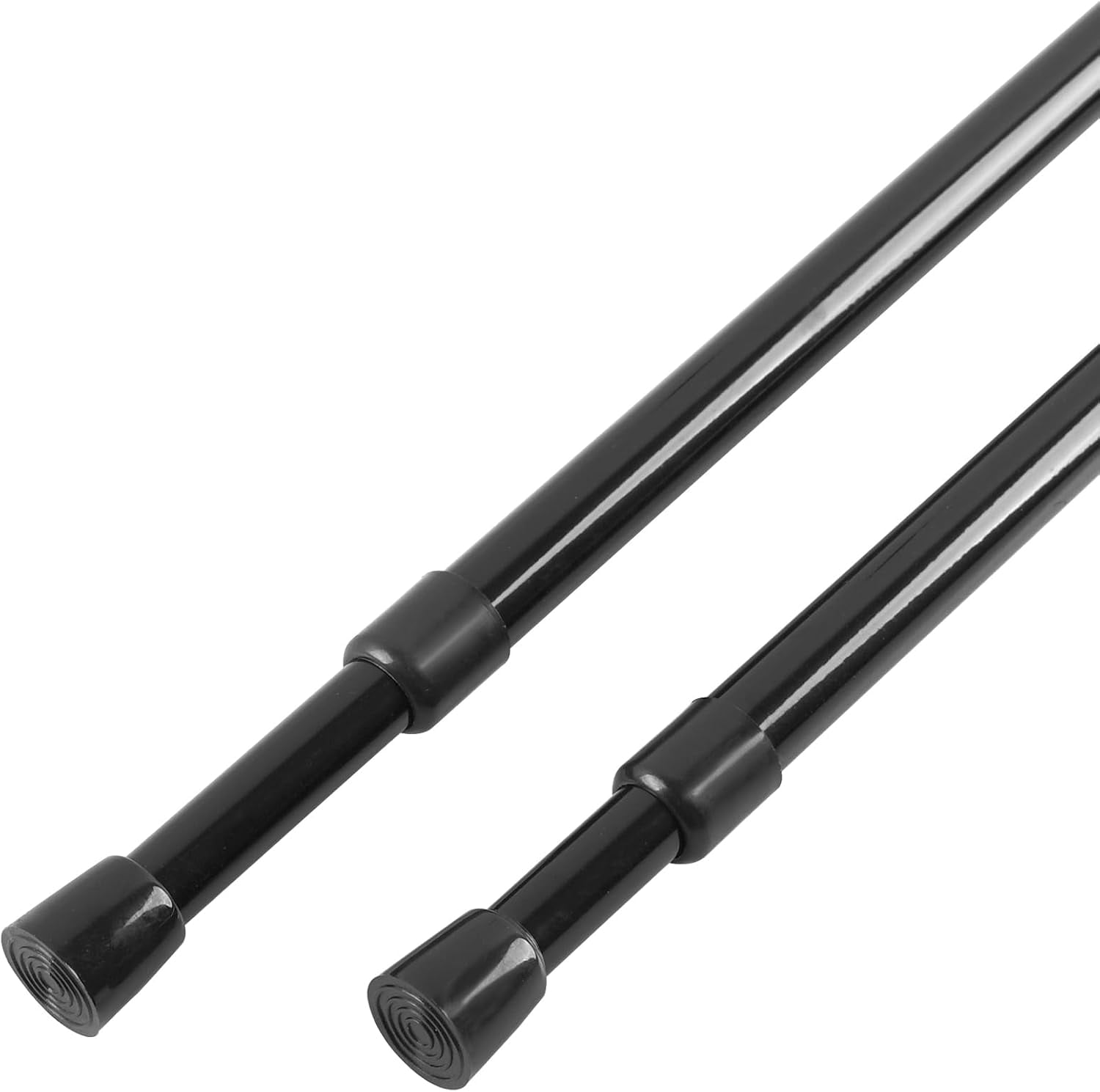 FAGRSA-KXLife 2 Pcs Spring Tension Curtain Rod Adjustable 28 to 40 ...