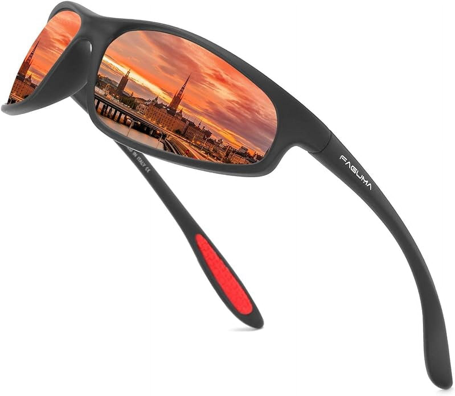 Sports Polarized Sunglasses - 100% UV Protection, Lightweight - Risk-Free