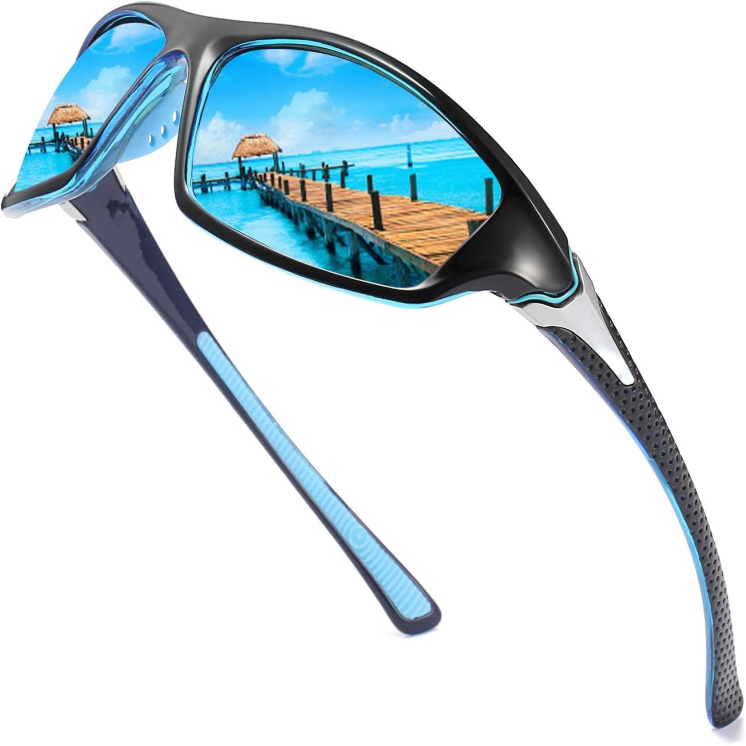 FAGUMA Sports Polarized Sunglasses For Men Cycling Driving Fishing 100