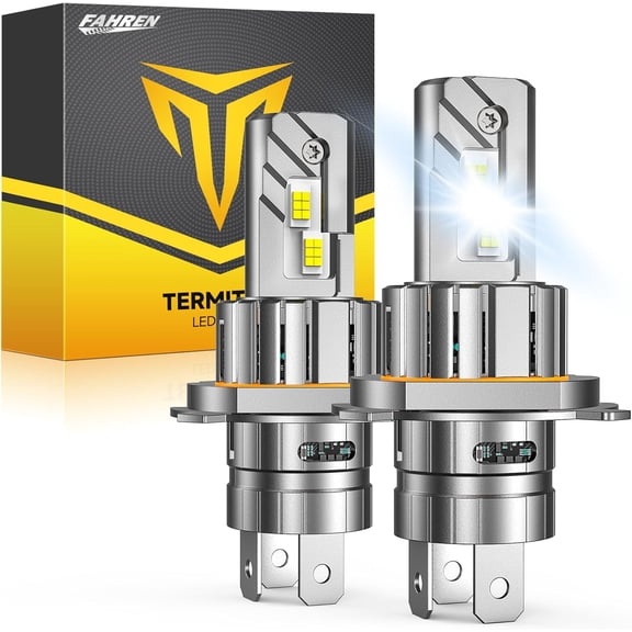 FAHREN 2026 Upgraded H4/9003/HB2 Accessory Light Kits, 50000LM 1000% Ultra-Bright Bulbs 360° Adjustable Quick Install, 1:1 Mini Size No Adapter Required H4 Accessory Light Kits, Pack of 2