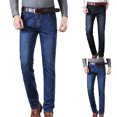 FAHUOMU Jeans for Men Stretch Skinny Bootcut Jeans Slim Fit Straight