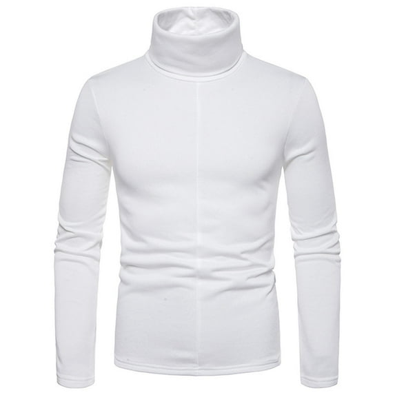 FAHUOMU Men's Mock Turtleneck Shirts Long Sleeve Slim Fit, Mock Neck Pullover Basic Top, Base Layer Thermal Sweater