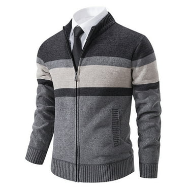 FAHUOMU Men's Vintage V-Neck Button Pockets Knitted Cardigan Sweaters Coat Winter Fall Fashion Long Sleeve Shirts 2024
