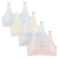 thumbnail image 1 of FAHXNVB 4 Pack Training Bras for Girls Solid Color Soft Cotton Breathable Sports Seamless Bras Fashion Casual Comfortable Bras 12-16 Years, 1 of 8